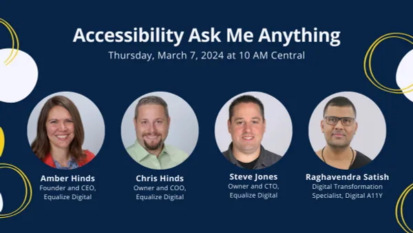 Accessibility Ask Me Anything - monthly panel